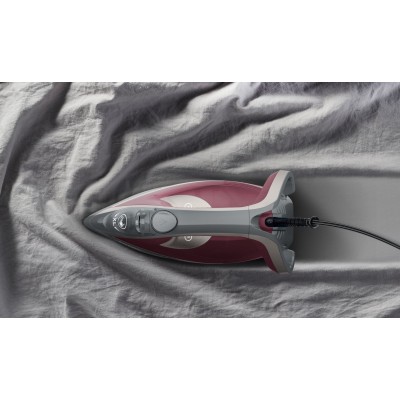 Праска Tefal Smart Protect Plus, 2800Вт, 270мл, паровий удар -260гр, постійна пара - 40гр, керам. підошва, сіро-бордовий (FV6870 Праска Tefal Smart Protect Plus, 2800Вт, 270мл, паровий удар -260гр, постійна пара - 40гр, керам. підошва, сіро-бордовий (FV6870