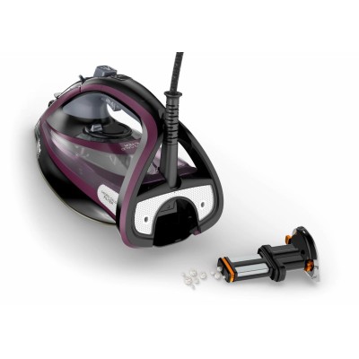 Праска Tefal Ultimate Pure, 3000Вт, 350мл, паровий удар -240гр, постійна пара - 55гр, керам. підошва, чорно-фіолетовий (FV9835E0 Праска Tefal Ultimate Pure, 3000Вт, 350мл, паровий удар -240гр, постійна пара - 55гр, керам. підошва, чорно-фіолетовий (FV9835E0