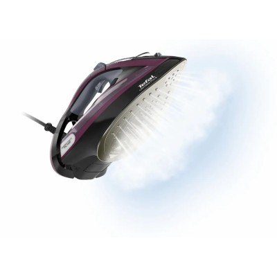 Праска Tefal Ultimate Pure, 3000Вт, 350мл, паровий удар -240гр, постійна пара - 55гр, керам. підошва, чорно-фіолетовий (FV9835E0 Праска Tefal Ultimate Pure, 3000Вт, 350мл, паровий удар -240гр, постійна пара - 55гр, керам. підошва, чорно-фіолетовий (FV9835E0