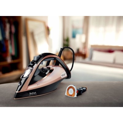 Праска Tefal Ultimate Pure, 3000Вт, 350мл, паровий удар -240гр, постійна пара - 55гр, керам. підошва, чорно-фіолетовий (FV9835E0 Праска Tefal Ultimate Pure, 3000Вт, 350мл, паровий удар -240гр, постійна пара - 55гр, керам. підошва, чорно-фіолетовий (FV9835E0