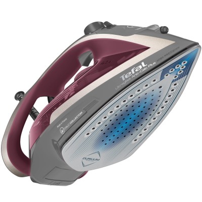 Праска Tefal Ultragliss Plus, 2800Вт, 270мл, паровий удар -260гр, постійна пара - 50гр, керам. підошва, бордово-сірий (FV6840E0) Праска Tefal Ultragliss Plus, 2800Вт, 270мл, паровий удар -260гр, постійна пара - 50гр, керам. підошва, бордово-сірий (FV6840E0)