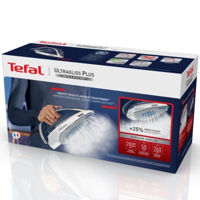 Праска Tefal Ultragliss Plus, 2800Вт, 270мл, паровий удар -260гр, постійна пара - 50гр, керам. підошва, синій (FV6812E0) Праска Tefal Ultragliss Plus, 2800Вт, 270мл, паровий удар -260гр, постійна пара - 50гр, керам. підошва, синій (FV6812E0)