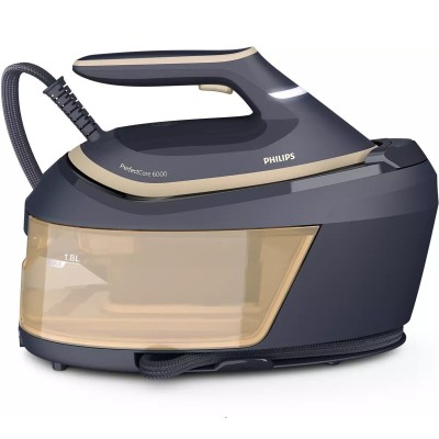 Праска-парогенератор Philips PerfectCare 6000 Series, 2400Вт, 1800мл, паровий удар -600гр, постійна пара - 130гр, нерж. сталь, с Праска-парогенератор Philips PerfectCare 6000 Series, 2400Вт, 1800мл, паровий удар -600гр, постійна пара - 130гр, нерж. сталь, с