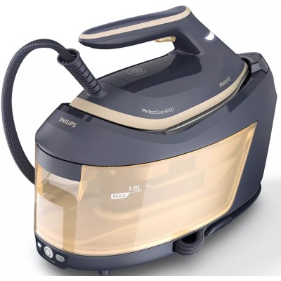 Праска-парогенератор Philips PerfectCare 6000 Series, 2400Вт, 1800мл, паровий удар -600гр, постійна пара - 130гр, нерж. сталь, с Праска-парогенератор Philips PerfectCare 6000 Series, 2400Вт, 1800мл, паровий удар -600гр, постійна пара - 130гр, нерж. сталь, с