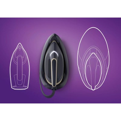 Праска-парогенератор Philips PerfectCare 6000 Series, 2400Вт, 1800мл, паровий удар -600гр, постійна пара - 130гр, нерж. сталь, с Праска-парогенератор Philips PerfectCare 6000 Series, 2400Вт, 1800мл, паровий удар -600гр, постійна пара - 130гр, нерж. сталь, с