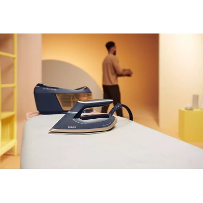 Праска-парогенератор Philips PerfectCare 6000 Series, 2400Вт, 1800мл, паровий удар -600гр, постійна пара - 130гр, нерж. сталь, с Праска-парогенератор Philips PerfectCare 6000 Series, 2400Вт, 1800мл, паровий удар -600гр, постійна пара - 130гр, нерж. сталь, с