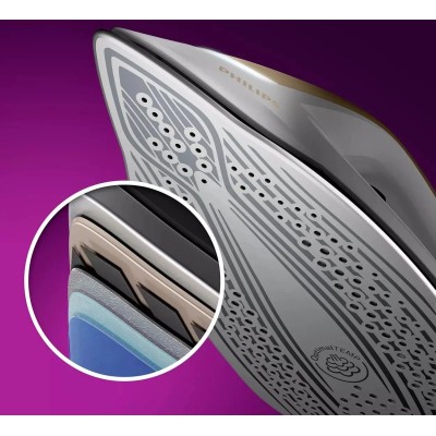 Праска-парогенератор Philips PerfectCare 8000 Series, 2700Вт, 1800мл, паровий удар -600гр, постійна пара - 170гр, нерж. сталь, б Праска-парогенератор Philips PerfectCare 8000 Series, 2700Вт, 1800мл, паровий удар -600гр, постійна пара - 170гр, нерж. сталь, б
