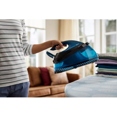 Праска-парогенератор Philips PerfectCare Compact, 2400Вт, 1500мл, паровий удар -420гр, постійна пара - 120гр, керам. підошва, си