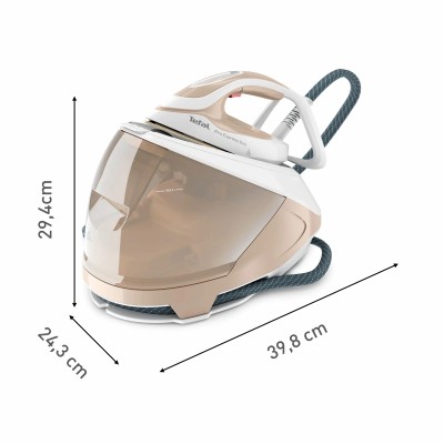 Праска-парогенератор Tefal Pro Express Eco, 2200Вт, 1800мл, паровий удар -550гр, постійна пара - 140гр, біло-золотий (GV9E22E0) Праска-парогенератор Tefal Pro Express Eco, 2200Вт, 1800мл, паровий удар -550гр, постійна пара - 140гр, біло-золотий (GV9E22E0)