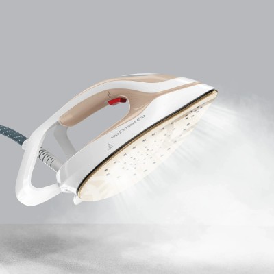 Праска-парогенератор Tefal Pro Express Eco, 2200Вт, 1800мл, паровий удар -550гр, постійна пара - 140гр, біло-золотий (GV9E22E0) Праска-парогенератор Tefal Pro Express Eco, 2200Вт, 1800мл, паровий удар -550гр, постійна пара - 140гр, біло-золотий (GV9E22E0)