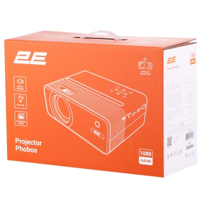 Проєктор 2E Phobos FHD, 200 lm, LED, 1.3, WiFi (2EPJPHOBOS) Проєктор 2E Phobos FHD, 200 lm, LED, 1.3, WiFi (2EPJPHOBOS)