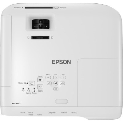 Проєктор Epson EB-FH52 FHD, 4000 lm, 1.32-2.14, WiFi (V11H978040) Проєктор Epson EB-FH52 FHD, 4000 lm, 1.32-2.14, WiFi (V11H978040)