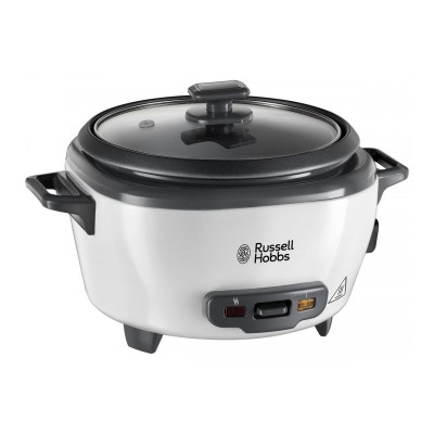 Рисоварка Russell Hobbs Medium, 300Вт, чаша-1.4л, електронне керув., знімна кришка, сіро-чорний (27030-56) Рисоварка Russell Hobbs Medium, 300Вт, чаша-1.4л, електронне керув., знімна кришка, сіро-чорний (27030-56)