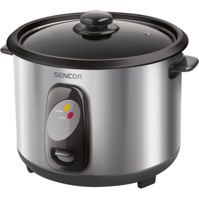 Рисоварка Sencor, 500Вт, чаша-1,5л, електр. керування , знімна кришка, нерж. сталь, сірий (SRM1550SS) Рисоварка Sencor, 500Вт, чаша-1,5л, електр. керування , знімна кришка, нерж. сталь, сірий (SRM1550SS)