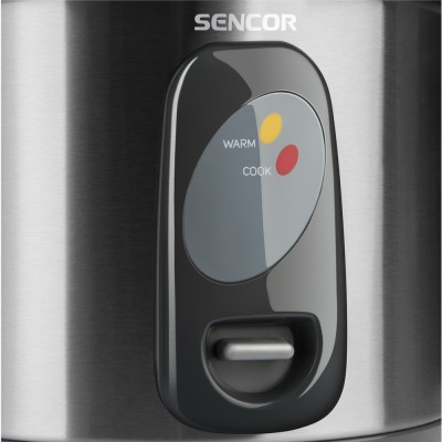 Рисоварка Sencor, 500Вт, чаша-1,5л, електр. керування , знімна кришка, нерж. сталь, сірий (SRM1550SS) Рисоварка Sencor, 500Вт, чаша-1,5л, електр. керування , знімна кришка, нерж. сталь, сірий (SRM1550SS)