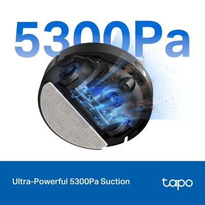 Робот-пилосмок TP-LINK TAPO RV 30 MAX LIDAR з підтримкою вологого прибирання + док-станція (TAPO-RV30-MAX-PLUS) Робот-пилосмок TP-LINK TAPO RV 30 MAX LIDAR з підтримкою вологого прибирання + док-станція (TAPO-RV30-MAX-PLUS)