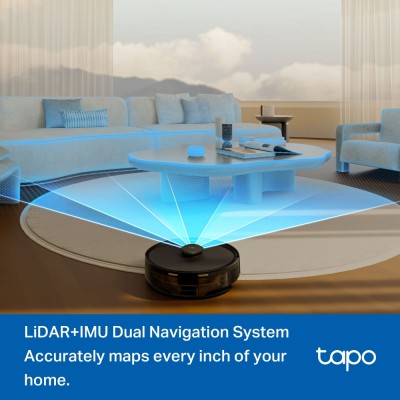 Робот-пилосмок TP-LINK TAPO RV 30 MAX LIDAR з підтримкою вологого прибирання + док-станція (TAPO-RV30-MAX-PLUS) Робот-пилосмок TP-LINK TAPO RV 30 MAX LIDAR з підтримкою вологого прибирання + док-станція (TAPO-RV30-MAX-PLUS)