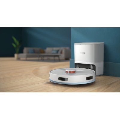 Робот-пилосос Philips Series 2000, h=40.3см, вологе прибирання, конт пил -0.25л, автон. робота до 130хв, НЕРА 11, білий (XU2100/ Робот-пилосос Philips Series 2000, h=40.3см, вологе прибирання, конт пил -0.25л, автон. робота до 130хв, НЕРА 11, білий (XU2100/