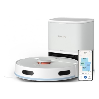 Робот-пилосос Philips Series 2000, h=40.3см, вологе прибирання, конт пил -0.25л, автон. робота до 130хв, НЕРА 11, білий (XU2100/ Робот-пилосос Philips Series 2000, h=40.3см, вологе прибирання, конт пил -0.25л, автон. робота до 130хв, НЕРА 11, білий (XU2100/