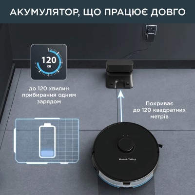 Робот-пилосос Rowenta X-Plorer Serie 75 S, h=9.5см, вологе прибирання, конт пил -0.4л, вода -0.3л, автон. робота до 120хв, НЕРА, Робот-пилосос Rowenta X-Plorer Serie 75 S, h=9.5см, вологе прибирання, конт пил -0.4л, вода -0.3л, автон. робота до 120хв, НЕРА,