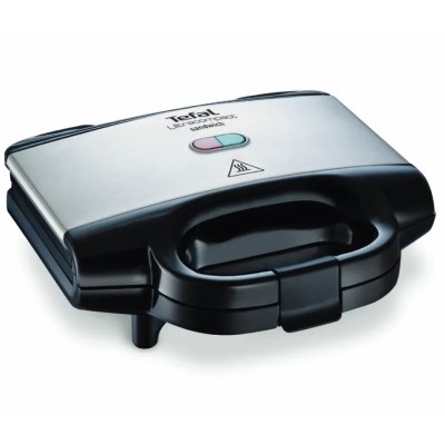 Сендвічмейкер Tefal Ultracompact 700Вт, 1 пластина-гриль, корпус-пластик, чорно-сріблястий (SM157236) Сендвічмейкер Tefal Ultracompact 700Вт, 1 пластина-гриль, корпус-пластик, чорно-сріблястий (SM157236)