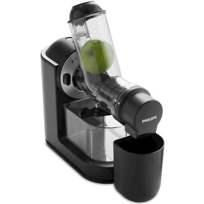 Соковитискач Philips Viva Collection шнековий 150Вт, чаша-1л, жмих-0.75л, пластик, чорний (HR1889/70) Соковитискач Philips Viva Collection шнековий 150Вт, чаша-1л, жмих-0.75л, пластик, чорний (HR1889/70)
