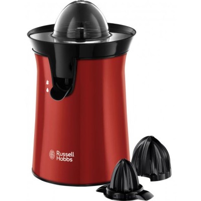 Соковитискач Russell Hobbs Colours Plus цитрус-прес 600Вт, 2 насадки в комплекті, пластик, червоний (26010-56) Соковитискач Russell Hobbs Colours Plus цитрус-прес 600Вт, 2 насадки в комплекті, пластик, червоний (26010-56)