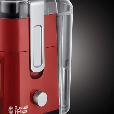Соковитискач Russell Hobbs Desire відцентрований 550Вт, чаша-0.75л, жмих-2л, пластик, червоно-чорний (24740-56) Соковитискач Russell Hobbs Desire відцентрований 550Вт, чаша-0.75л, жмих-2л, пластик, червоно-чорний (24740-56)