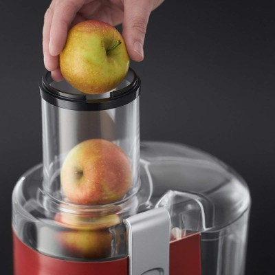 Соковитискач Russell Hobbs Desire відцентрований 550Вт, чаша-0.75л, жмих-2л, пластик, червоно-чорний (24740-56) Соковитискач Russell Hobbs Desire відцентрований 550Вт, чаша-0.75л, жмих-2л, пластик, червоно-чорний (24740-56)