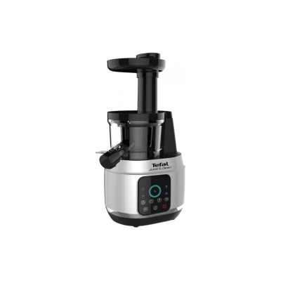 Соковитискач Tefal Juice&Clean шнековий 150Вт, чаша-0.8л, жмих-0.8л, пластик, сріблясто-чорний (ZC420E38) Соковитискач Tefal Juice&Clean шнековий 150Вт, чаша-0.8л, жмих-0.8л, пластик, сріблясто-чорний (ZC420E38)