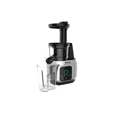 Соковитискач Tefal Juice&Clean шнековий 150Вт, чаша-0.8л, жмих-0.8л, пластик, сріблясто-чорний (ZC420E38) Соковитискач Tefal Juice&Clean шнековий 150Вт, чаша-0.8л, жмих-0.8л, пластик, сріблясто-чорний (ZC420E38)