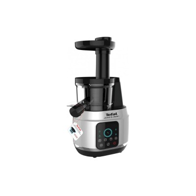 Соковитискач Tefal Juice&Clean шнековий 150Вт, чаша-0.8л, жмих-0.8л, пластик, сріблясто-чорний (ZC420E38) Соковитискач Tefal Juice&Clean шнековий 150Вт, чаша-0.8л, жмих-0.8л, пластик, сріблясто-чорний (ZC420E38)
