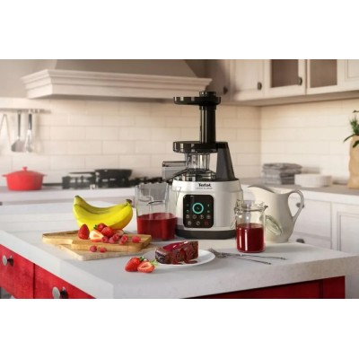 Соковитискач Tefal Juice&Clean шнековий 150Вт, чаша-0.8л, жмих-0.8л, пластик, сріблясто-чорний (ZC420E38) Соковитискач Tefal Juice&Clean шнековий 150Вт, чаша-0.8л, жмих-0.8л, пластик, сріблясто-чорний (ZC420E38)