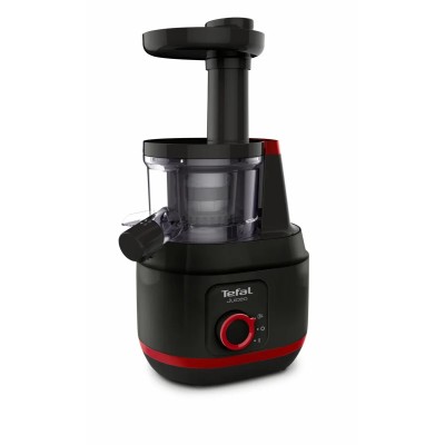 Соковитискач Tefal Juiceo шнековий 150Вт, чаша-0.8л, жмих-0.8л, насадка для цитрусових, пластик, червоно-чорний (ZC150838) Соковитискач Tefal Juiceo шнековий 150Вт, чаша-0.8л, жмих-0.8л, насадка для цитрусових, пластик, червоно-чорний (ZC150838)