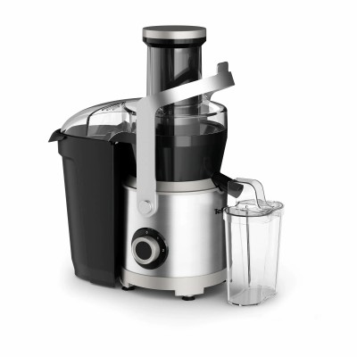 Соковитискач Tefal Nutri XXL відцентрований 1000Вт, чаша-0.8л, жмих-2.2л, жолоб на ціле яблуко, пластик/метал, чорний-нержавіюча Соковитискач Tefal Nutri XXL відцентрований 1000Вт, чаша-0.8л, жмих-2.2л, жолоб на ціле яблуко, пластик/метал, чорний-нержавіюча
