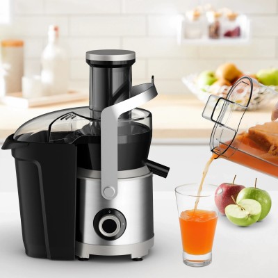 Соковитискач Tefal Nutri XXL відцентрований 1000Вт, чаша-0.8л, жмих-2.2л, жолоб на ціле яблуко, пластик/метал, чорний-нержавіюча Соковитискач Tefal Nutri XXL відцентрований 1000Вт, чаша-0.8л, жмих-2.2л, жолоб на ціле яблуко, пластик/метал, чорний-нержавіюча