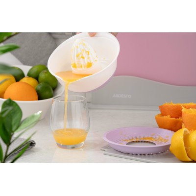 Соковитискач ручний для цитрусових Ardesto Fresh, 0.6л, пластик, ліловий (AR1464LP) Соковитискач ручний для цитрусових Ardesto Fresh, 0.6л, пластик, ліловий (AR1464LP)