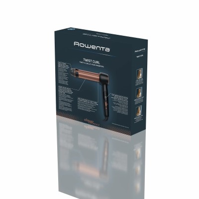 Стайлер Rowenta Twist Curl, автоматичний, темп.режимів-4, 150C–210С, кераміка, рукавика та термопідкладка, чорно-золотий (CF4620 Стайлер Rowenta Twist Curl, автоматичний, темп.режимів-4, 150C–210С, кераміка, рукавика та термопідкладка, чорно-золотий (CF4620
