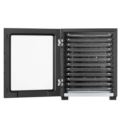 Сушарка для продуктів Ardesto FDB-1242, 850Вт, піддонів -12x3см, макс-70°С, таймер, електр. управління, нерж., чорний