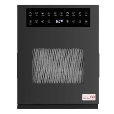 Сушарка для продуктів Ardesto FDB-1242, 850Вт, піддонів -12x3см, макс-70°С, таймер, електр. управління, нерж., чорний