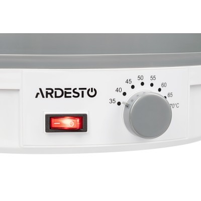 Сушарка для продуктів Ardesto FDB-5320, 245Вт, піддонів -5x3см, діаметр-32см, макс-70°С, рег.темп, пластик , білий Сушарка для продуктів Ardesto FDB-5320, 245Вт, піддонів -5x3см, діаметр-32см, макс-70°С, рег.темп, пластик , білий
