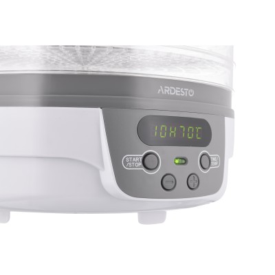 Сушарка для продуктів Ardesto FDB-5321T, 250Вт, піддонів -5x3см, діаметр-32см, макс-70°С, таймер, електр. управління, пластик , Сушарка для продуктів Ardesto FDB-5321T, 250Вт, піддонів -5x3см, діаметр-32см, макс-70°С, таймер, електр. управління, пластик ,