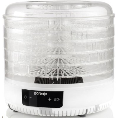 Сушарка для продуктів Gorenje 380Вт, піддонів - 5x2.8см, діаметр - 31см, макс - 70°С, алюміній, пластик, білий (FDK500GCW) Сушарка для продуктів Gorenje 380Вт, піддонів - 5x2.8см, діаметр - 31см, макс - 70°С, алюміній, пластик, білий (FDK500GCW)