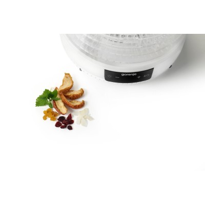Сушарка для продуктів Gorenje 380Вт, піддонів - 5x2.8см, діаметр - 31см, макс - 70°С, алюміній, пластик, білий (FDK500GCW) Сушарка для продуктів Gorenje 380Вт, піддонів - 5x2.8см, діаметр - 31см, макс - 70°С, алюміній, пластик, білий (FDK500GCW)