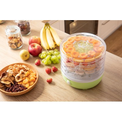 Сушарка для продуктів Sencor 250Вт, піддонів - 5x2.6см, діаметр - 23см, сітка для ягід, пластик, зелений (SFD757GG) Сушарка для продуктів Sencor 250Вт, піддонів - 5x2.6см, діаметр - 23см, сітка для ягід, пластик, зелений (SFD757GG)