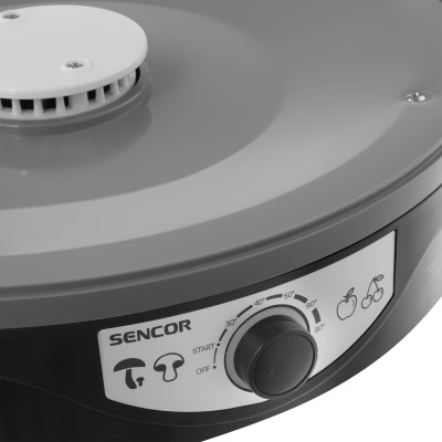 Сушарка для продуктів Sencor 250Вт, піддонів - 9x2.5см, діаметр - 33см, макс - 80°С, сітка для ягід, пластик, чорний (SFD3109BK) Сушарка для продуктів Sencor 250Вт, піддонів - 9x2.5см, діаметр - 33см, макс - 80°С, сітка для ягід, пластик, чорний (SFD3109BK)