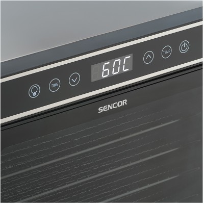 Сушарка для продуктів Sencor 600Вт, піддонів - 7x2.8см, діаметр - 30см, електронне керув., чорний (SFD7750SS) Сушарка для продуктів Sencor 600Вт, піддонів - 7x2.8см, діаметр - 30см, електронне керув., чорний (SFD7750SS)
