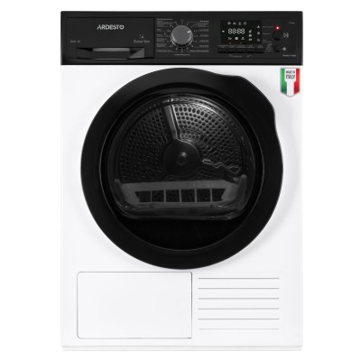 Сушильна машина ARDESTO тепловий насос Bianco Vero, 8кг, A+++, 63см, дисплей, інвертор, підсвіч.барабана, білий (DMI-8I)