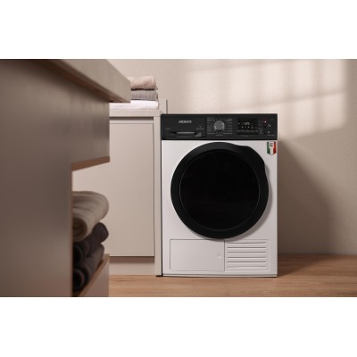 Сушильна машина ARDESTO тепловий насос Bianco Vero, 8кг, A+++, 63см, дисплей, інвертор, підсвіч.барабана, білий (DMI-8I)