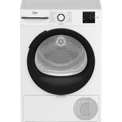Сушильна машина Beko тепловий насос, 7кг, A++, 54.5см, дисплей, ф-ція ПАР, білий (BM3T37239WB)